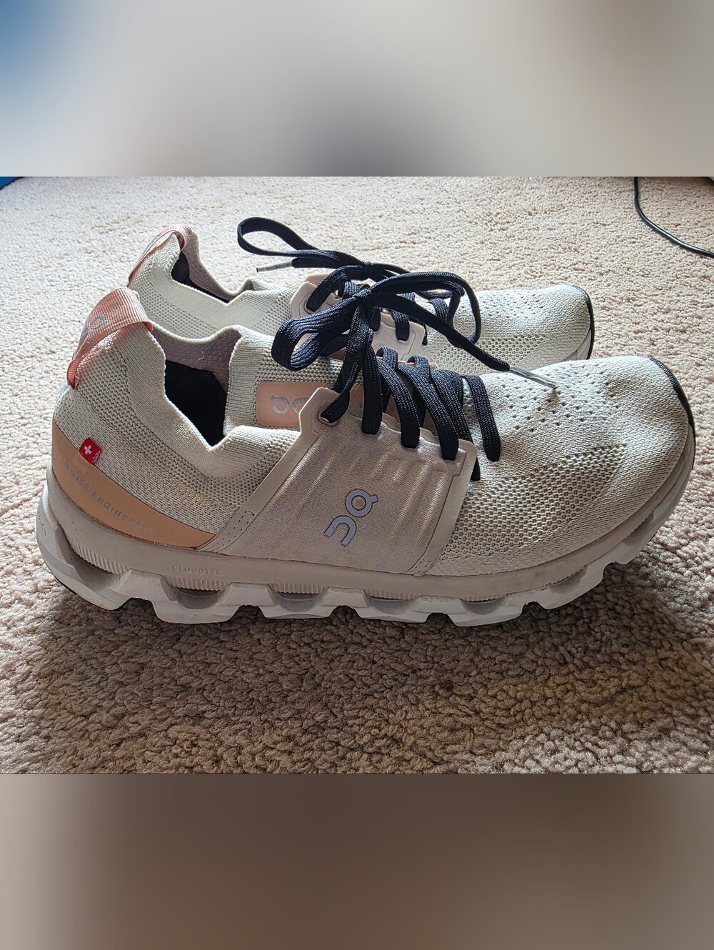 On Cloudswift 3 Women's  Ivory Rose Running Shoes Sneakers 7.5
